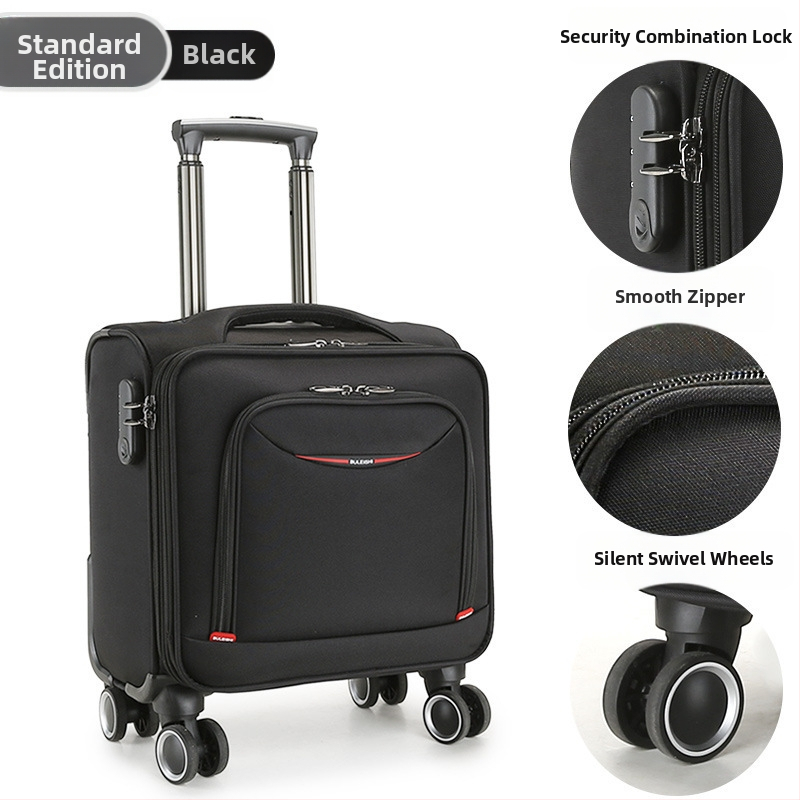 Mini reisikott universaalsete ratastega, Oxford-kangas, veekindel ja vargusvastane, tõmblukk avamine, tavaline paroolilukk