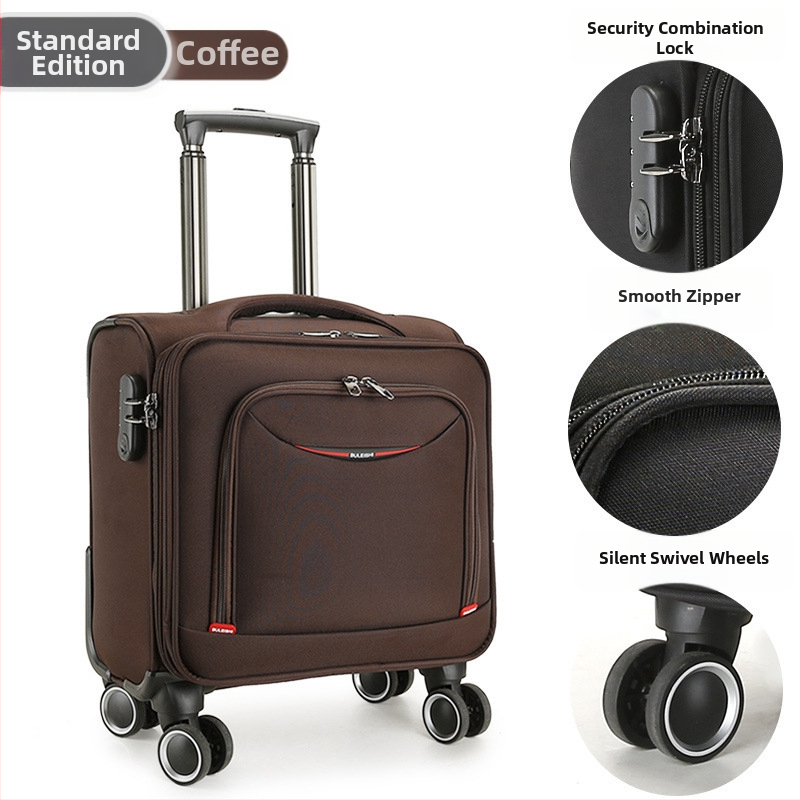 Mini reisikott universaalsete ratastega, Oxford-kangas, veekindel ja vargusvastane, tõmblukk avamine, tavaline paroolilukk