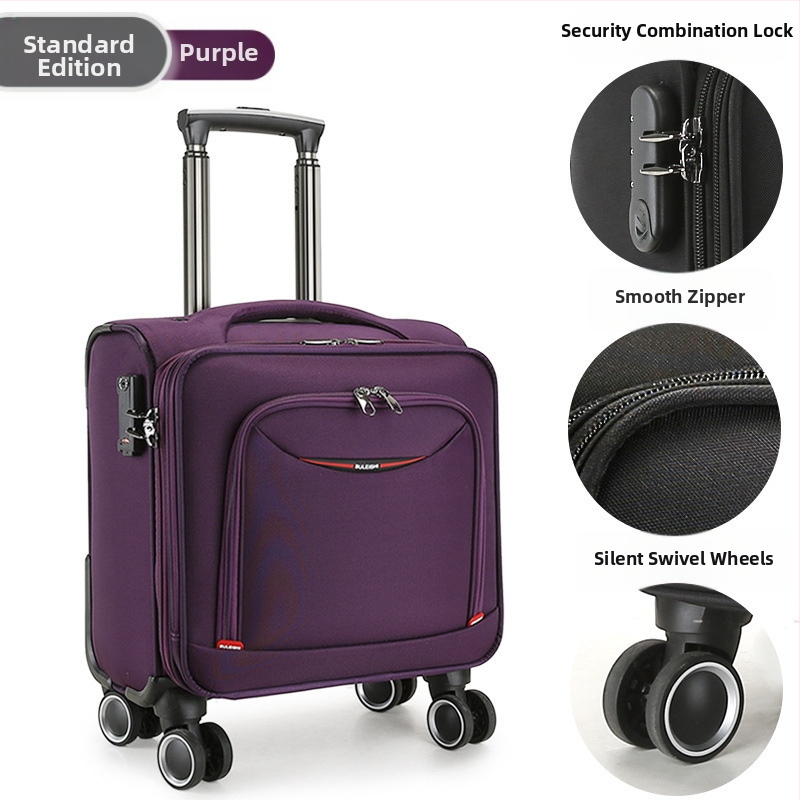 Mini reisikott universaalsete ratastega, Oxford-kangas, veekindel ja vargusvastane, tõmblukk avamine, tavaline paroolilukk