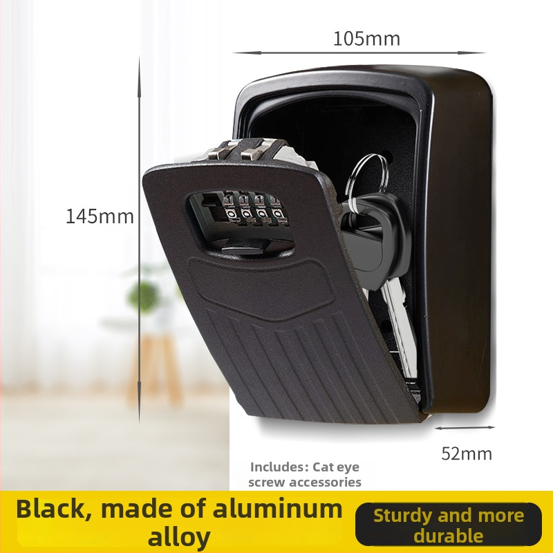 Raktų dėžutė su slaptažodžio užraktu, aliuminio lydinys, G3 juostinis modelis, Cat Eye užraktas, namų ir dekoravimo įmonėms