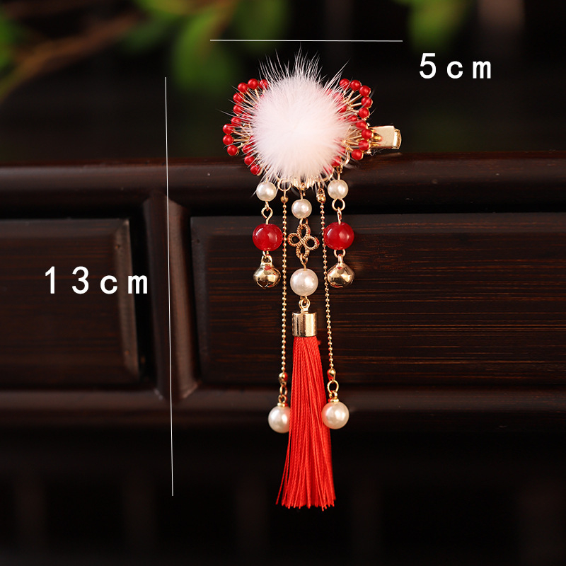 Klip za kosu u obliku krune od legure, cvjetni uzorak, ručna izrada, za djecu – 1 par, Serija drevnog stila