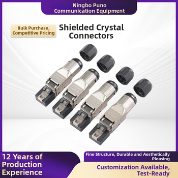 Apsaugota RJ45 jungtis Cat6A/7/8, 10G Ethernet, pramoninė kokybė struktūrinei kabeliavimui