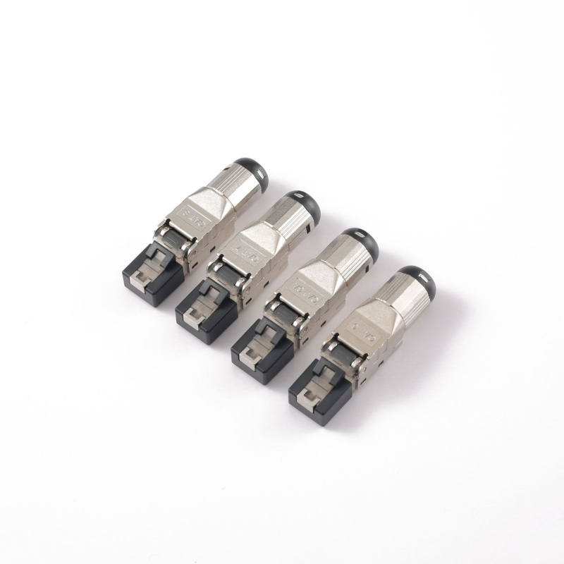 Apsaugota RJ45 jungtis Cat6A/7/8, 10G Ethernet, pramoninė kokybė struktūrinei kabeliavimui