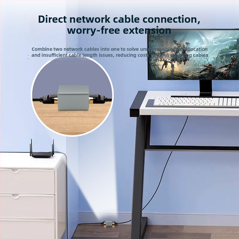 Yonghang 10 Gb/s apsaugotas RJ45 tinklo pailgintuvas adapteris
