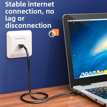 CAT6A Ethernet laidas, Twisted Pair, Crystal Head jungtys, PVC izoliacija, OEM apdirbimas, licenciju privati etiketė