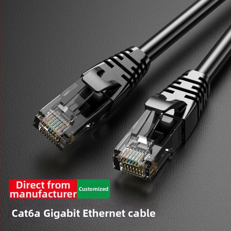 CAT6A Ethernet laidas, Twisted Pair, Crystal Head jungtys, PVC izoliacija, OEM apdirbimas, licenciju privati etiketė