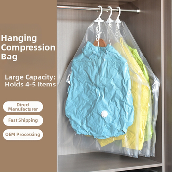 Pakaramā vakuuma uzglabāšanas soma garderobei, PA-PE materiāls, bez sūknēšanas, zīmols Aina