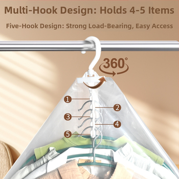 Pakaramā vakuuma uzglabāšanas soma garderobei, PA-PE materiāls, bez sūknēšanas, zīmols Aina