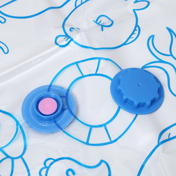 Vakuuma kompresijas soma segu, pūkaina mētelis un mīkstajām rotaļlietām uzglabāšanai (Materiāls: PA+PE; Saspiest: vakuuma veids; Sūknis: Nav)