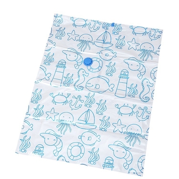 Vakuuma kompresijas soma segu, pūkaina mētelis un mīkstajām rotaļlietām uzglabāšanai (Materiāls: PA+PE; Saspiest: vakuuma veids; Sūknis: Nav)