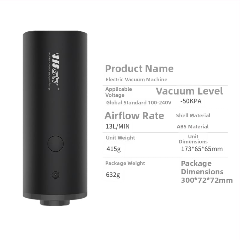 Elektriskā rokas pūšanas gaisa pumpa apģērbu maisiem, ABS materiāls, modelis: elektriskā gaisa pumpa, kompresijas veids: manuāla sūknēšana