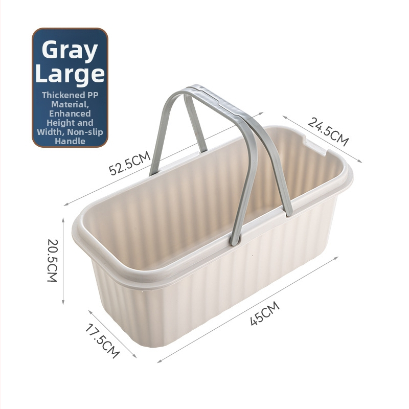 Hongqi spainis ar līmētu kokvilnas lupatiņu, saliekams spiediena kanāls izspiešanai, taisnstūra plastmasas spainis mopam, 2023. gada modelis