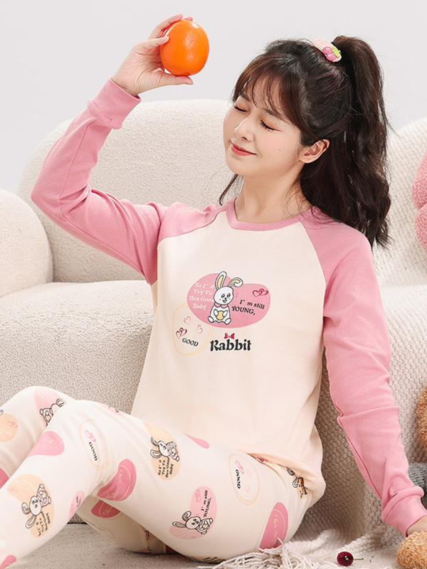 Vaikų 100% medvilnės terminis komplektas – unisex, apvalios kaklo iškirptė, rudens/žiemos pagrindinė apranga