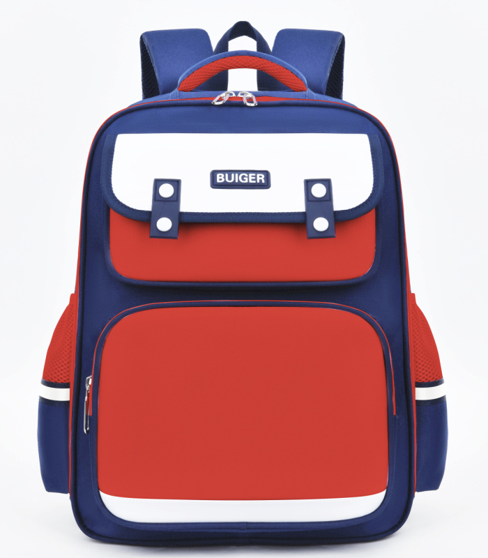 Ученическа раница унисекс за 1–2 клас, Oxford плат, дишаща, водоустойчива, ултра лека, разширяваща се