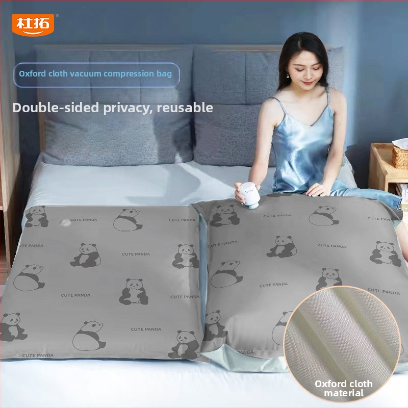 Vakuuma uzglabāšanas soma drēbēm un segu, Dutuo biezināta Oxford auduma + PE, izturīga un atkārtoti lietojama, kompresijas veids ar sūknīti (sūknis nav iekļauts) - Modelis DAXIONGMAO
