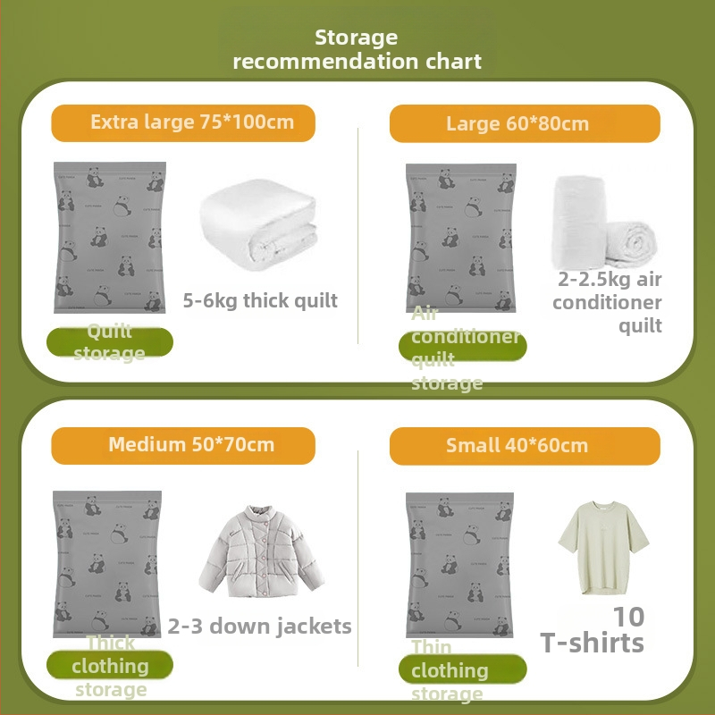 Vakuuma uzglabāšanas soma drēbēm un segu, Dutuo biezināta Oxford auduma + PE, izturīga un atkārtoti lietojama, kompresijas veids ar sūknīti (sūknis nav iekļauts) - Modelis DAXIONGMAO