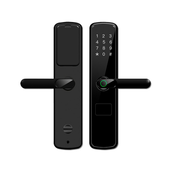 Nutikas ukse lukk hotellidele, korteritele, dormidele ja koolidele — mudel Gd-8000m; 100 sõrmejälje salvestust; 10 000 avamist; skannimise aeg ≤0.5 s; sobib hotellidele, korteritele, dormidele ja koolidele