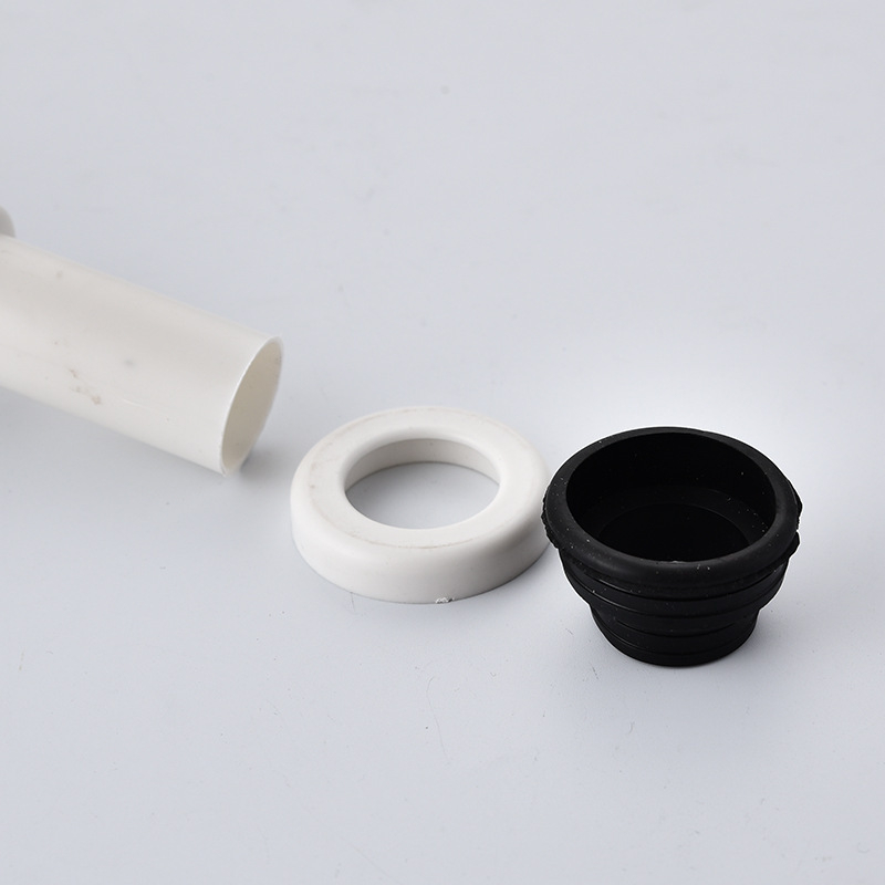 Set integrat de conductă de scurgere pentru chiuveta de baie, ABS, P-trap, capac rabat, design cu un singur ansamblu