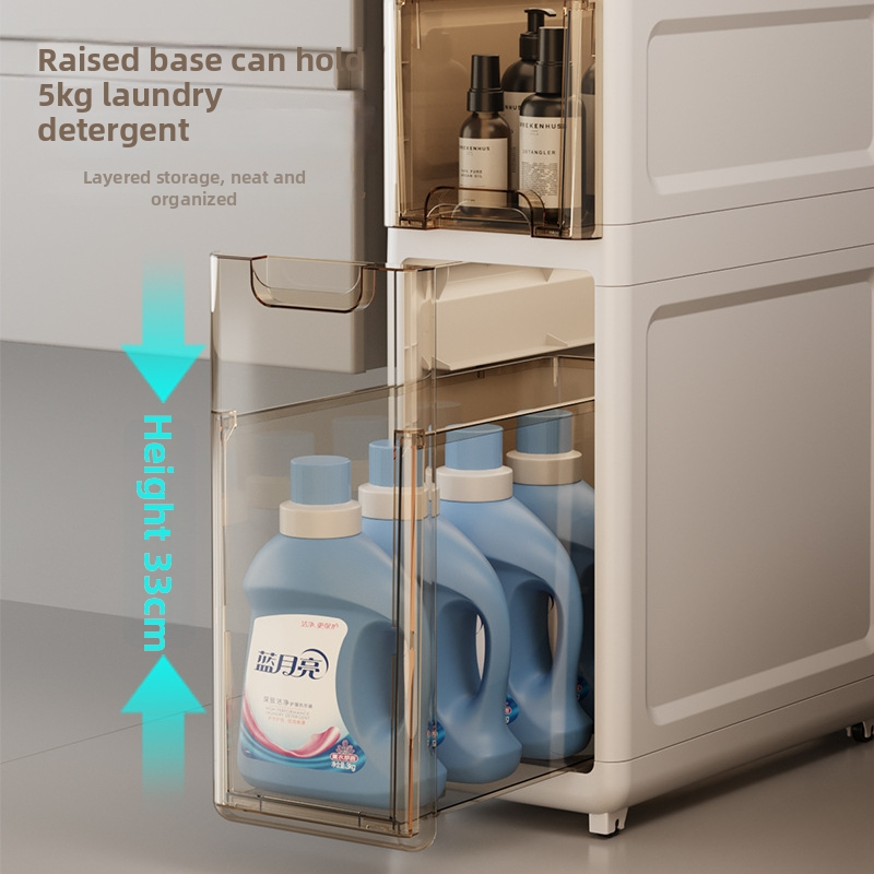 Sānu uzglabāšanas skapis ar atvilktnēm virtves un vannas istabas spraugām, ūdensizturīgs, četrās līmeņos, no plastmasas, Modeļi 2893–2895