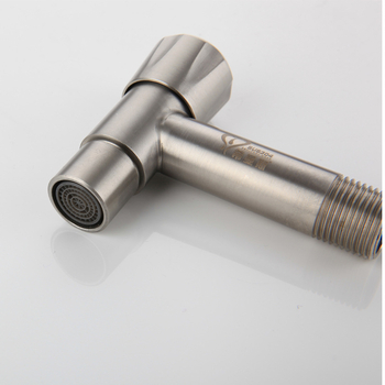 Кран за пералня, 304 неръждаема стомана, стенен монтаж, Т-образен, единична ръкохватка, модел XMS-2301