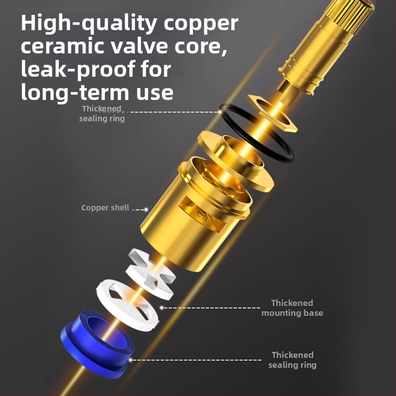 Čierny kohútik na práčku, 4-punktové pripojenie, 304 nerezová oceľ, nástenné upevnenie, jednosmerný studený prívod, keramický diskový ventil