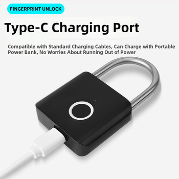 Lacăt cu amprentă – corp din aliaj de zinc, marca Deliable, pentru dulapuri și cutii, utilizare casnică