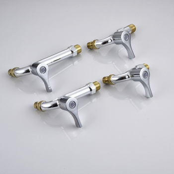 Кран за кофа за моп, стенен монтаж, едноръков, модел 6537, ABS+стоманено съединение, електрополирано покритие