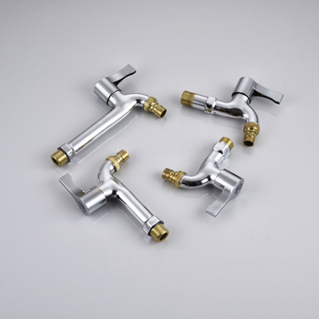 Кран за кофа за моп, стенен монтаж, едноръков, модел 6537, ABS+стоманено съединение, електрополирано покритие