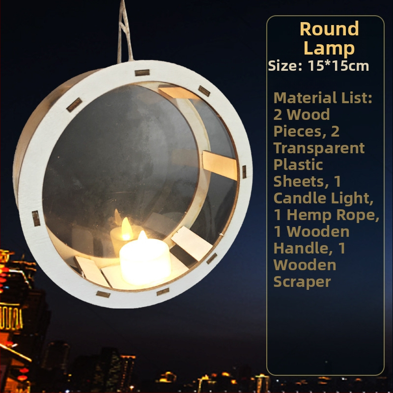 Vaikų Helovyno žibintas - DIY rinkinys, netolygus formos, su atspausdintu logotipu, prekinis ženklas YICAII, karikatūrinis stilius