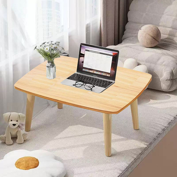 Kavos staliukas, modernus minimalistinis stilius, apvalūs kampai, densitetinės plokštės viršus su PVC danga, surenkamas/demontuojamas dizainas