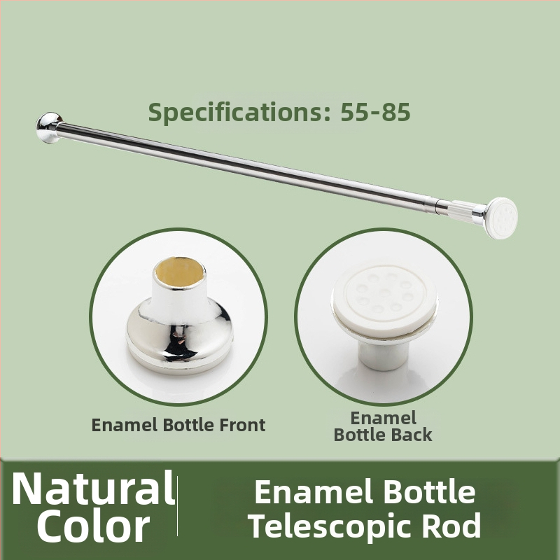 Phidias nerūdijančio plieno teleskopinė skalbinių džiovinimo lazda, reguliuojama be gręžimo, universali lazda, šiuolaikiškas minimalistinis dizainas, 2024 m. pavasaris, kodas 05