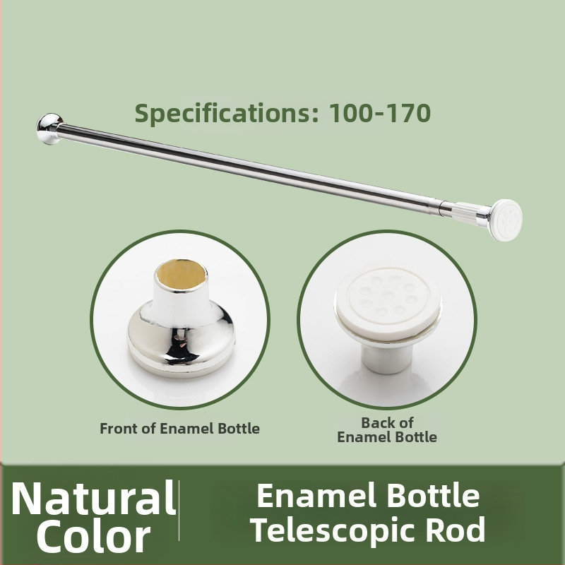 Phidias nerūdijančio plieno teleskopinė skalbinių džiovinimo lazda, reguliuojama be gręžimo, universali lazda, šiuolaikiškas minimalistinis dizainas, 2024 m. pavasaris, kodas 05