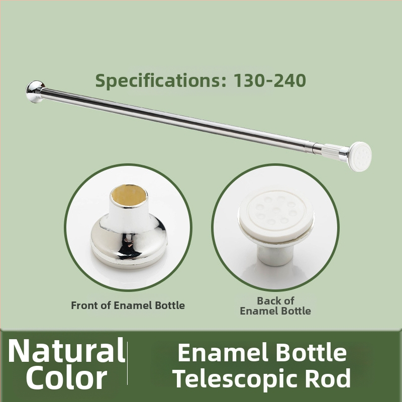 Phidias nerūdijančio plieno teleskopinė skalbinių džiovinimo lazda, reguliuojama be gręžimo, universali lazda, šiuolaikiškas minimalistinis dizainas, 2024 m. pavasaris, kodas 05