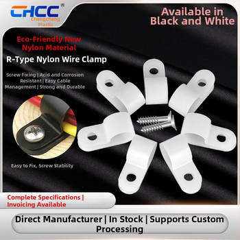 CHCC/Chengcheng Plastic cleme din nylon tip R și cleme din plastic în formă de U pentru fixarea cablurilor
