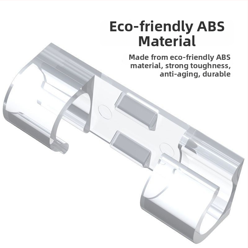 Clip organizator cabluri, autoadeziv, fără găuri, din plastic, stil creativ, pentru depozitare în bucătărie și la birou