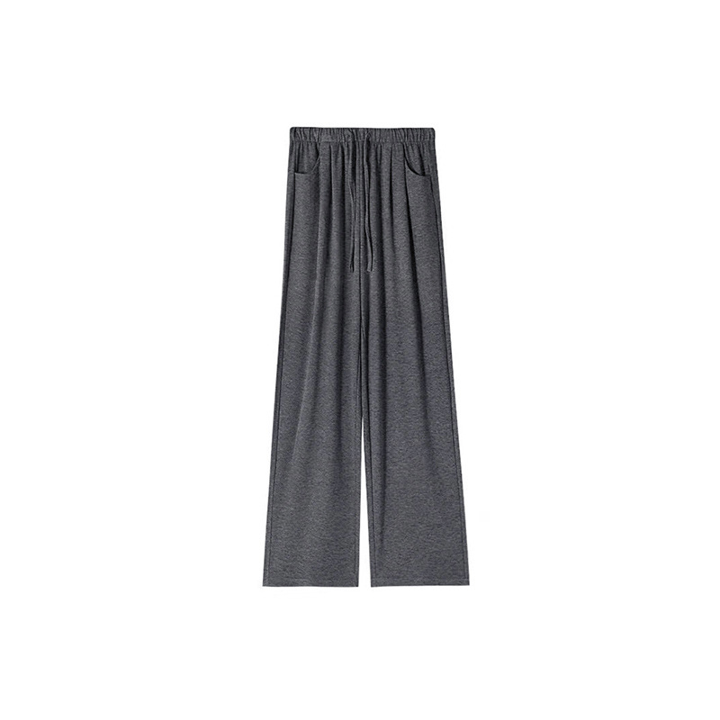 Pantaloni largi cu talie înaltă, căptuți cu fleece, croială lejeră, material gros, lungi