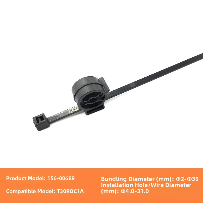 Ellens isekinnituv nailonist kaabli sidur, 1,3 mm, 94V-2, kaablite ühendamiseks