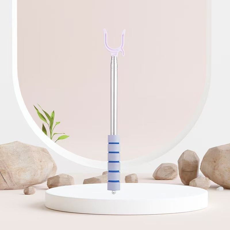 Teleskopinė nerūdijančio plieno skalbinių džiovinimo strypas balkonui, šiuolaikiškas minimalistinis dizainas, 2024 m. išleidimas