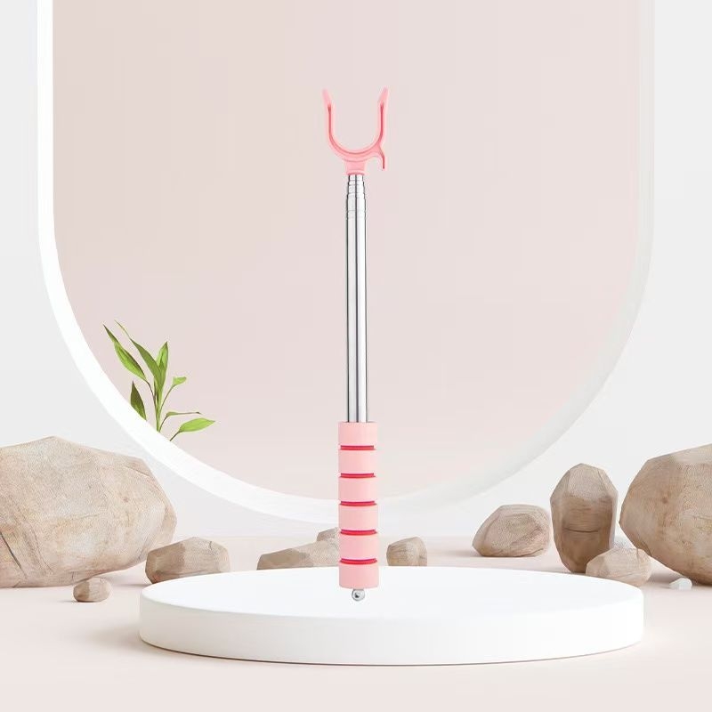 Teleskopinė nerūdijančio plieno skalbinių džiovinimo strypas balkonui, šiuolaikiškas minimalistinis dizainas, 2024 m. išleidimas