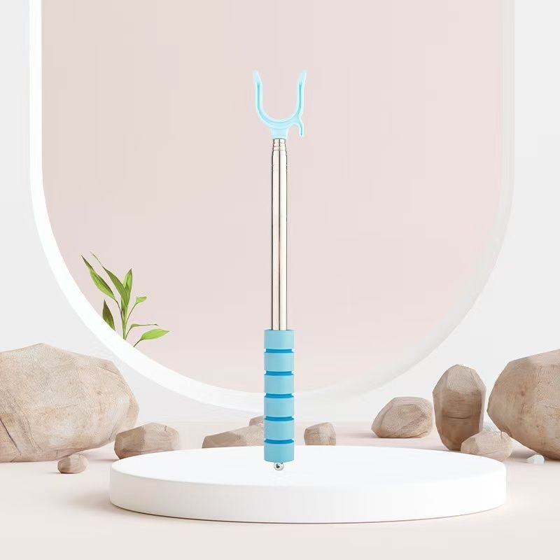 Teleskopinė nerūdijančio plieno skalbinių džiovinimo strypas balkonui, šiuolaikiškas minimalistinis dizainas, 2024 m. išleidimas