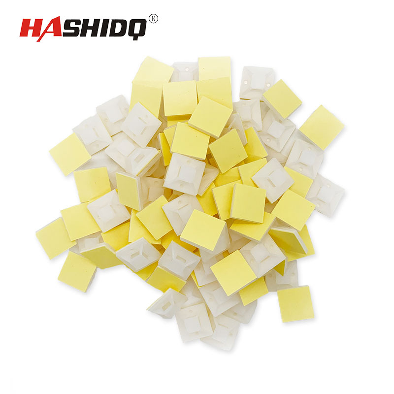 Suport din plastic cu ventuză pentru cabluri, bază autoadezivă HASHIDQ, aplicații: ambele