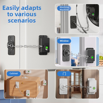 Biomeetriline lukk külmikule ja kapile – Mudel FQ23, 20 sõrmejälje salvestus, skanneerimise aeg <0,05 s, vale vastuvõtmise määr <0,001, töötemperatuur -25~60°C