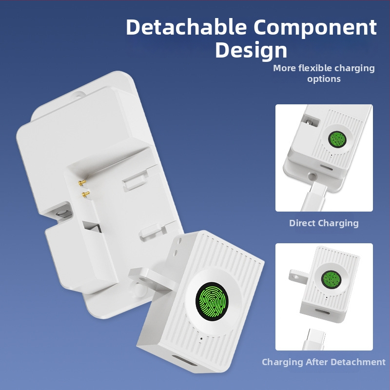 Biomeetriline lukk külmikule ja kapile – Mudel FQ23, 20 sõrmejälje salvestus, skanneerimise aeg <0,05 s, vale vastuvõtmise määr <0,001, töötemperatuur -25~60°C