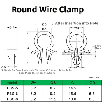 Plug-In PCB kaabli klips fikseeritud juhtmete jaoks — Bränd Cy/chang xingyao
