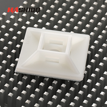 Suport din nylon pentru curele de cablu, cu bază autoadezivă și ventuză de poziționare, fără găuri