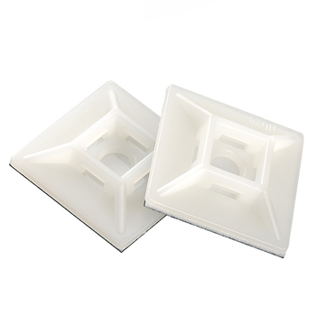 Suport din nylon pentru curele de cablu, cu bază autoadezivă și ventuză de poziționare, fără găuri