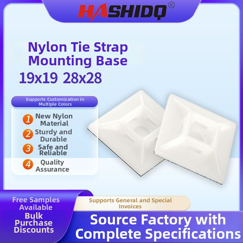 Nailonist kinnitus kaablivööde jaoks, koos kleepuva aluse ja positsioneerimismooduliga vaakumpesaga