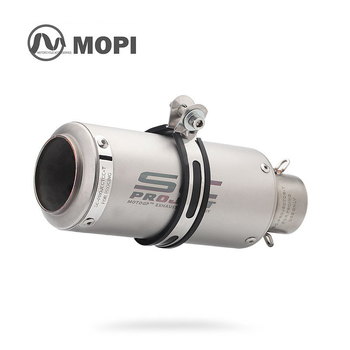 Модифицирана изпускателна тръба – Mopie SC Exhaust, неръждаема стомана, универсална съвместимост