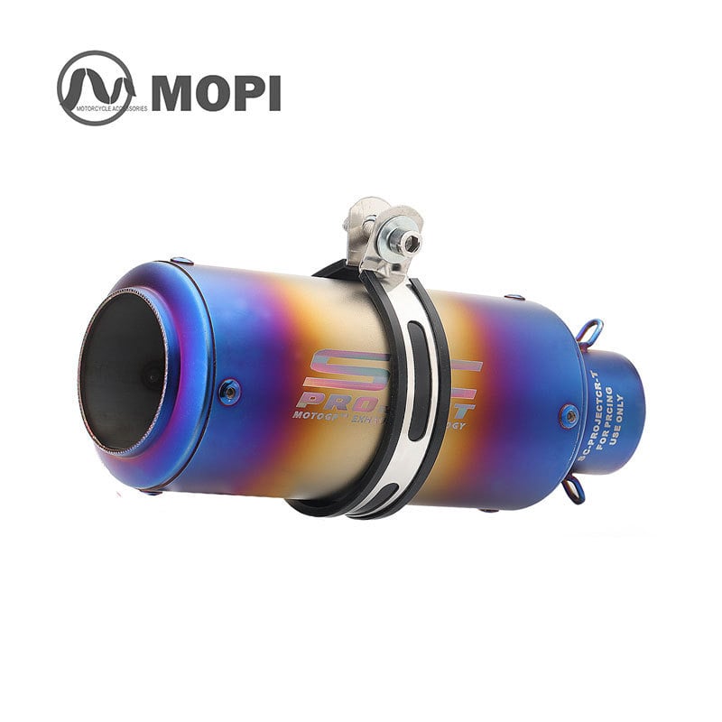 Модифицирана изпускателна тръба – Mopie SC Exhaust, неръждаема стомана, универсална съвместимост