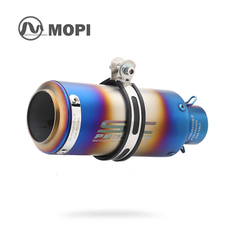 Модифицирана изпускателна тръба – Mopie SC Exhaust, неръждаема стомана, универсална съвместимост